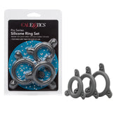 California Exotics Pro Series Silicone Cock Ring Set Stretchy Cock Rings
